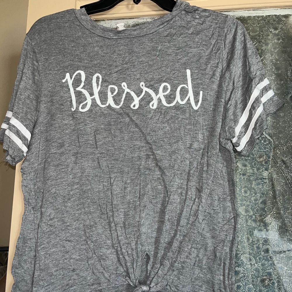 Gray shirt